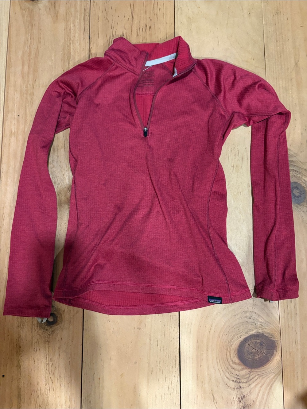 Patagonia girl’s heavyweight capilene zip pullover